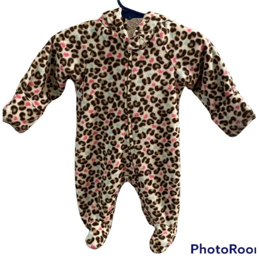 Healthtex Newborn Baby Girls' Fleece Eared Pram_size 0-3 Months   CK-0010